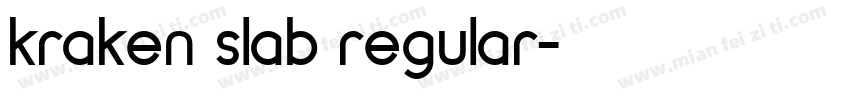 kraken slab regular字体转换
